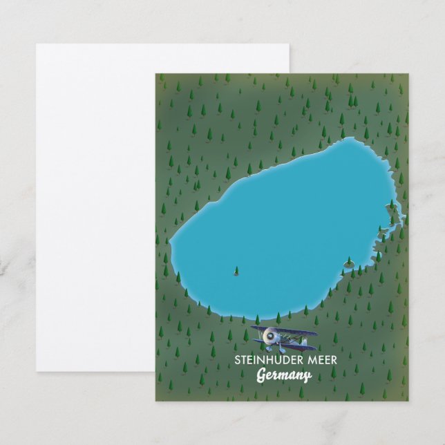Steinhuder Meer Germany map (Front/Back)