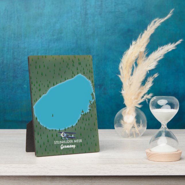 Steinhuder Meer Germany map Plaque (Side)