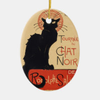 Steinlen Art Nouveau Chic Black Cat Vintage Print
