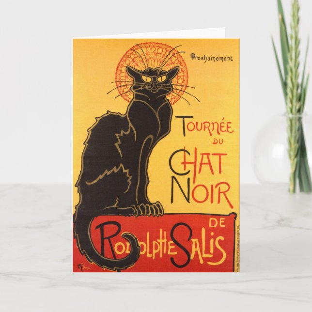 Steinlen: Black Cat Card (Front)