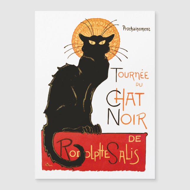 Steinlen Black Cat Classic French Artwork  (Front)
