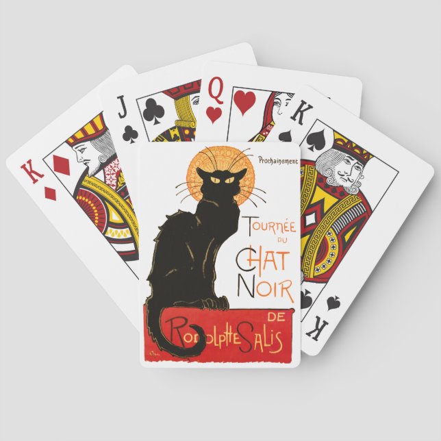 Steinlen Black Cat Classic French Artwork  Playing Cards (Back)