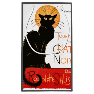 Steinlen Black Cat Classic French Artwork  Small Gift Bag