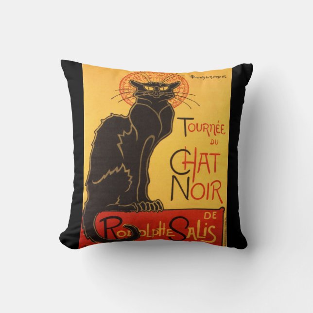 Steinlen: Chat Noir Cushion (Front)