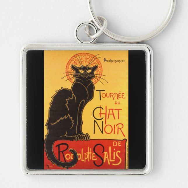 Steinlen: Chat Noir Key Ring (Front)