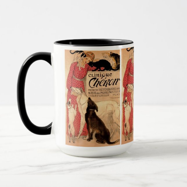 Steinlen's Vintage Clinique Chéron - Mug (Left)