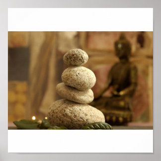 Steinpyramide Poster