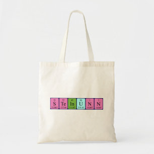Steinunn periodic table name tote bag