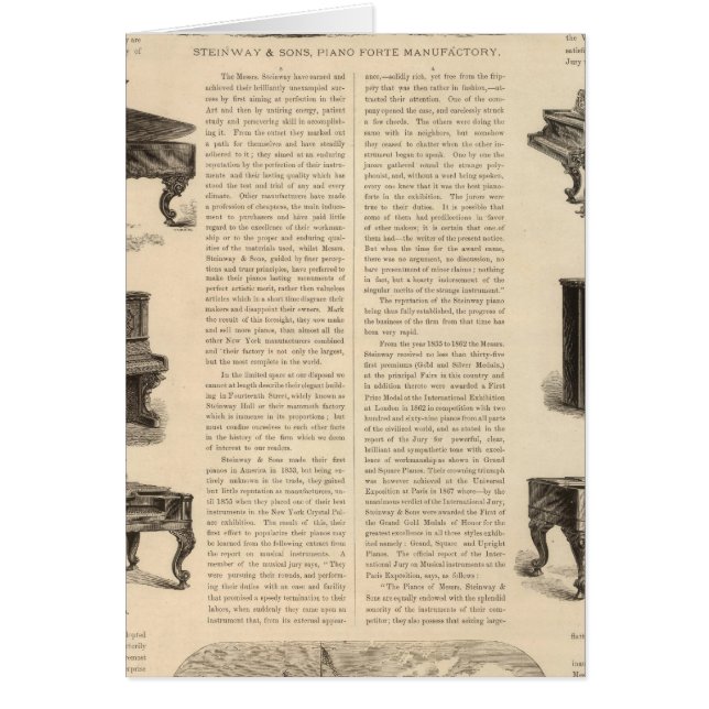 Steinway and Sons, Piano Manufacutrers (Front)