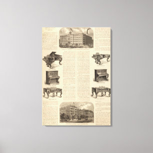 Steinway and Sons, Piano Manufacutrers Canvas Print