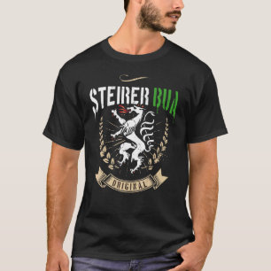 Steirer Bua Steiermark Coat Of Arms Panther Steire T-Shirt