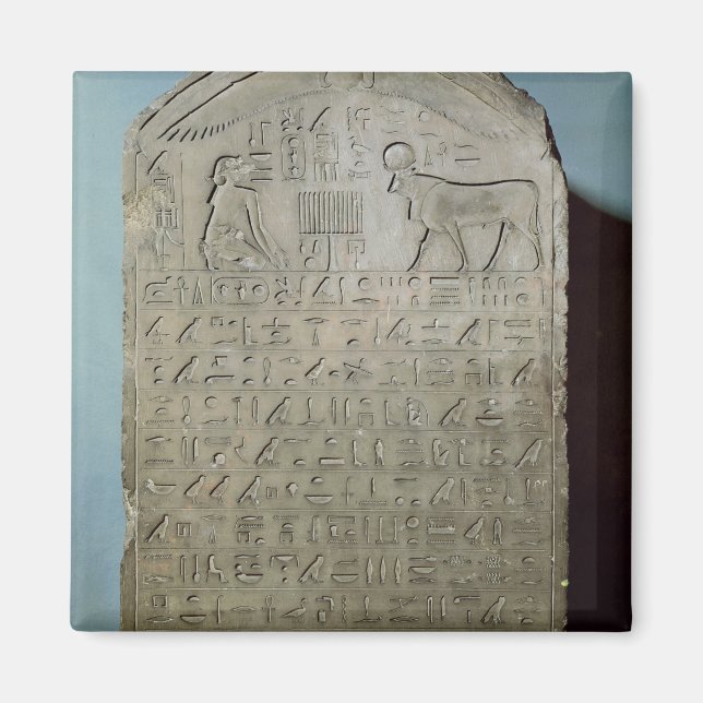 Stela commemorating the burial of the Apis Magnet (Front)