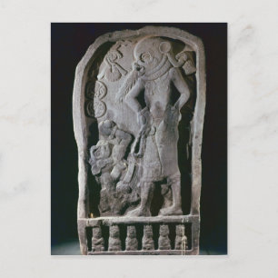 Stela depicting a ball player, from Guatemala Postcard