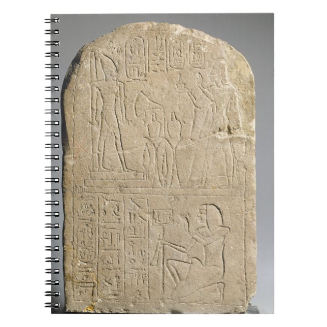 Stela depicting Ramesses II offering incense to hi Notebook (Front)