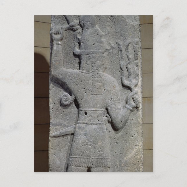Stela of Teshub, Syrian storm god Postcard (Front)