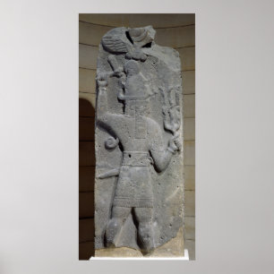 Stela of Teshub, Syrian storm god Poster