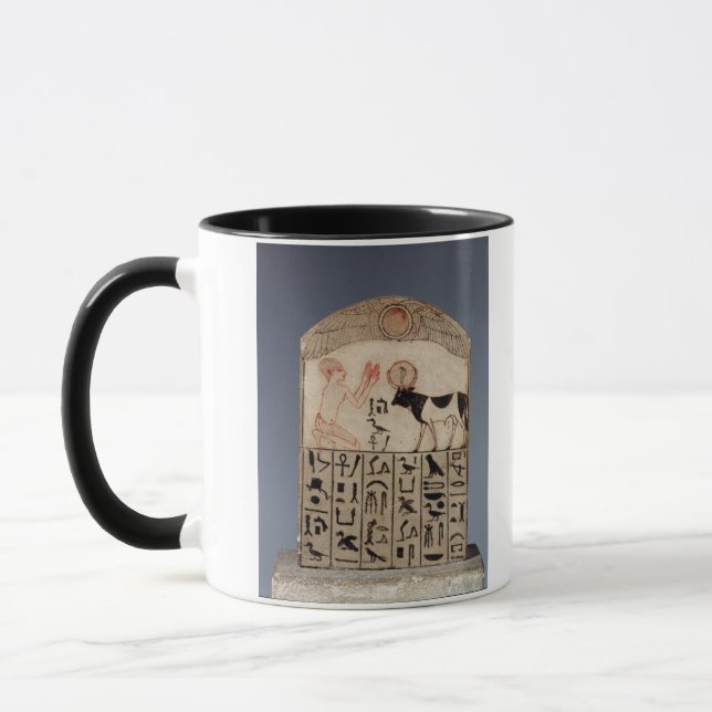 Stela to the Apis bull (painted limestone) Mug (Left)