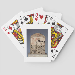 Stela to the Apis bull (painted limestone) Playing Cards