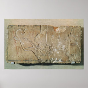 Stele depicting Ay  and his wife Teye Poster