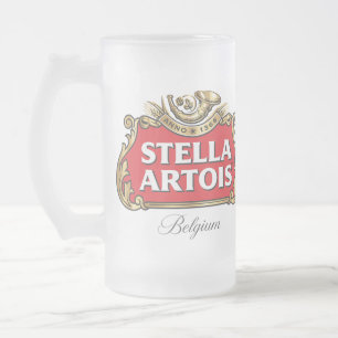 Stella Artois Frosted Glass Beer Mug