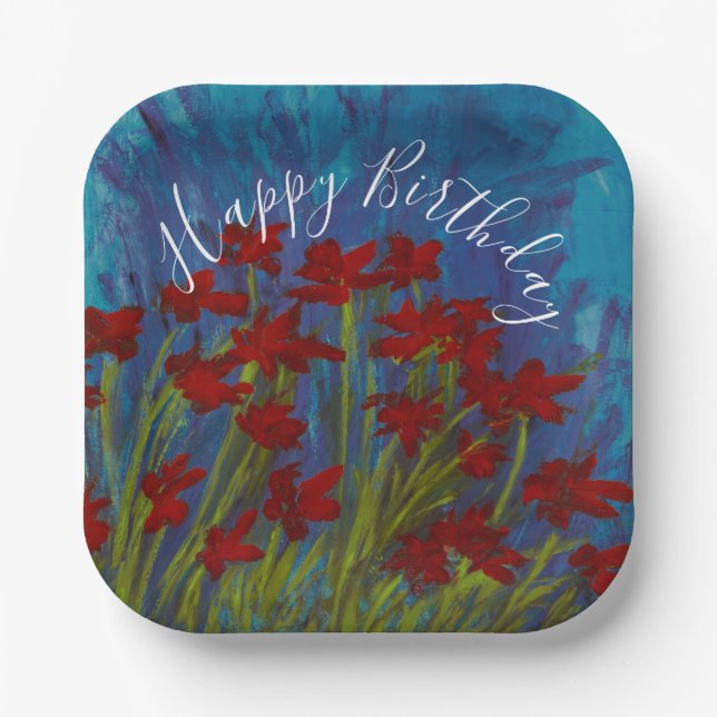 Stella Balloons Paper Plate (Front)