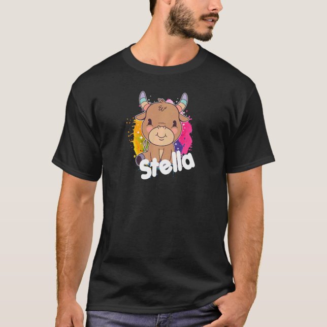 STELLA Beautiful girl name with adorable little Co T-Shirt (Front)