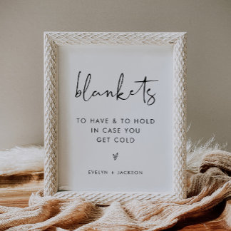 STELLA Blankets Outdoor Wedding Sign