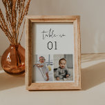 STELLA Childhood Photos Table Number Card 5x7<br><div class="desc">Discover the captivating allure of our Stella Collection, meticulously crafted to infuse your baby shower with an air of modern minimalism and a touch of edgy sophistication. Designed to seamlessly blend bohemian charm with timeless elegance, this versatile collection guarantees to elevate the aesthetics of any style baby shower, transforming your...</div>