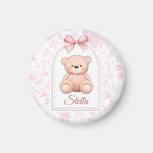 Stella | Custom Pink Teddy Bear Nursery Design 
