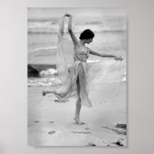 Stella, Dancer, Beach, Vintage Poster