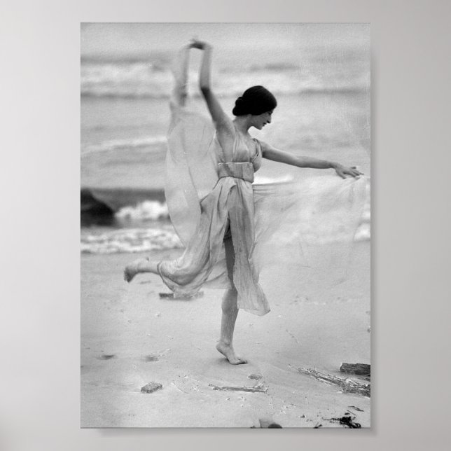 Stella, Dancer, Beach, Vintage Poster (Front)