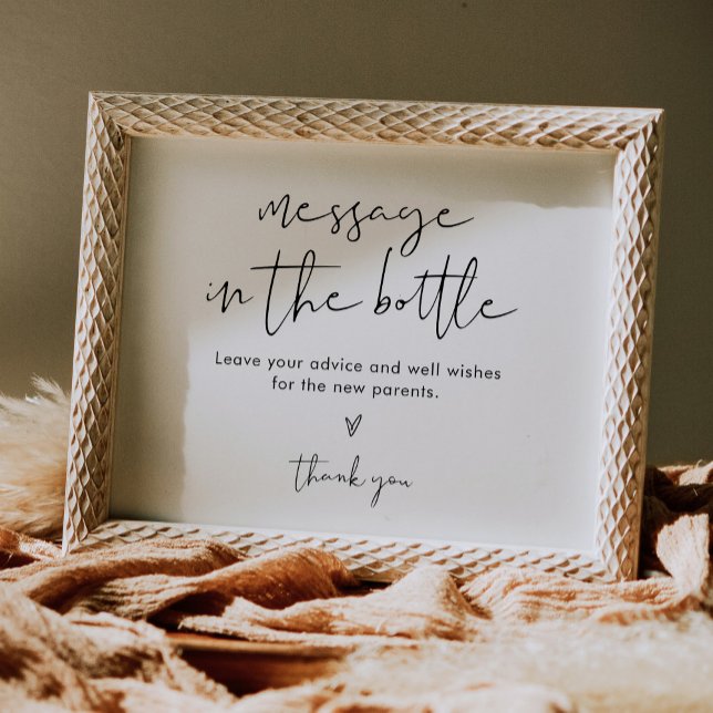 STELLA Message in a Bottle Baby Shower Sign (Creator Uploaded)
