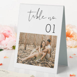 STELLA Minimalist Photo Table Number