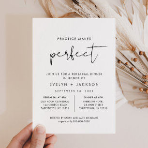 STELLA Minimalist Rehearsal Dinner Invitation