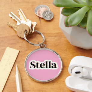 Stella name cute design key ring