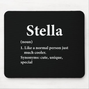 Stella Name Definition Funny D  Mouse Mat
