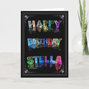 Stella -  Name in Lights greeting card (Photo)