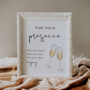 STELLA Pimp Your Prosecco Mimosa Sign