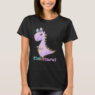 Stella Shirt Girl Dinosaur Birthday Party Name Ste