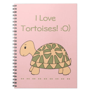 Stella Star Tortoise Notebook (pink)