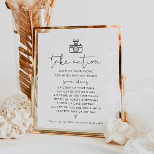 STELLA Take Action, Wedding I Spy Game Sign