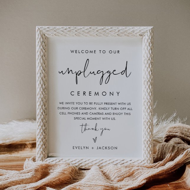 STELLA Unplugged Wedding Ceremony Sign (Creator Uploaded)