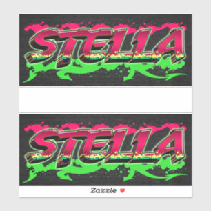 Stella Vorname Name Graffiti Aufkleber Sticker