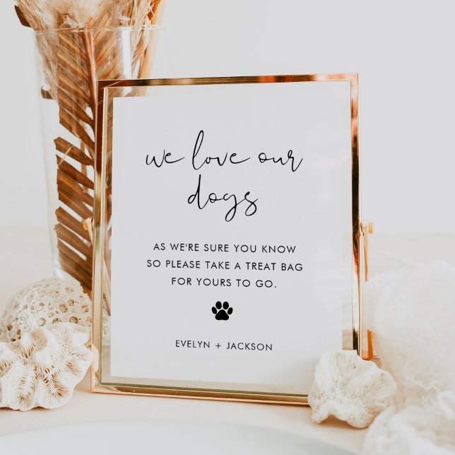 STELLA Wedding Dog Treat Sign, Pet Biscuit Bar Poster (Creator Uploaded)