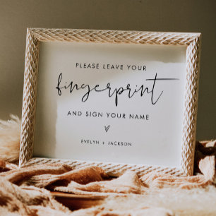 STELLA Wedding Fingerprint Guest Book Sign