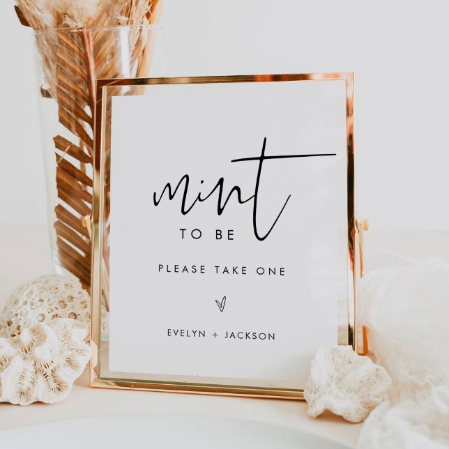 STELLA Wedding Mint To Be Favour Sign (Creator Uploaded)