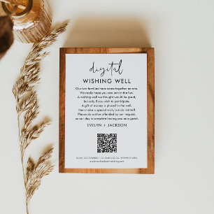 STELLA Wishing Well QR Code Wedding Enclosure Card