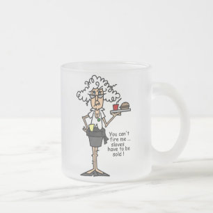 Stella With Attitude Humour Frosted Glass Coffee Mug