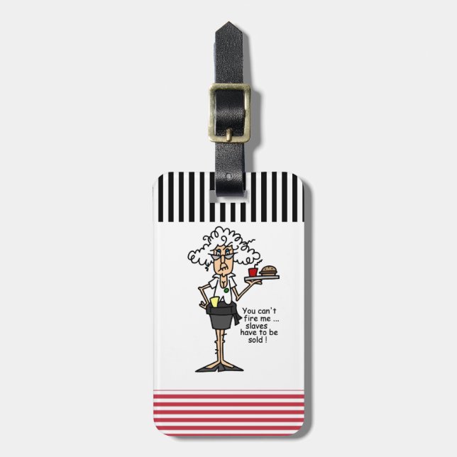 Stella With Attitude Humour Luggage Tag (Front Vertical)
