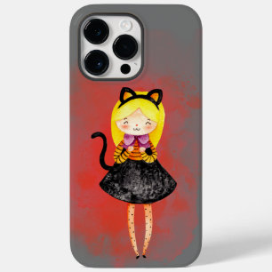 Stellalunarts Cute Girl Halloween Cat Case-Mate iPhone 14 Pro Max Case